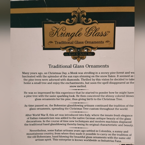 Vintage Kurt Adler Bridal Glass Ornaments Set of 3 - Picture 6 of 6